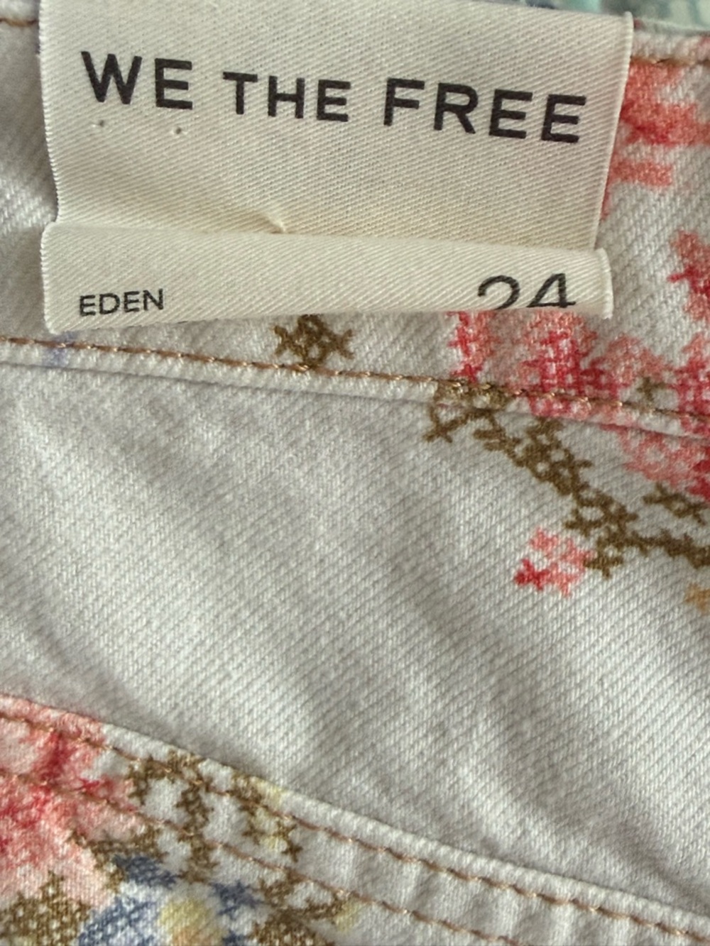NWT - Free People - EDEN Printed High Slouchy Jeans - Picture 14 of 14